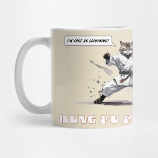 Kung Fu Fighting Cat Mug